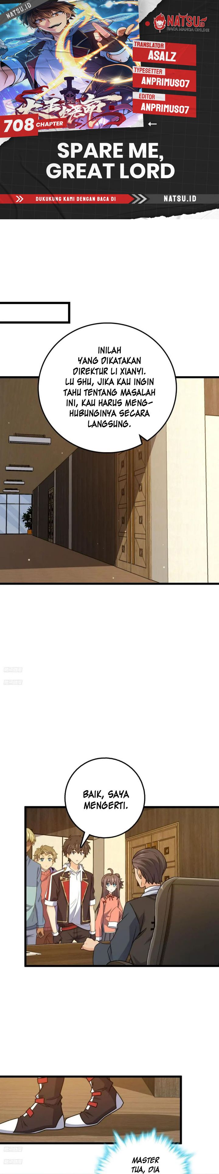 Spare Me, Great Lord! Chapter 708 Gambar 1